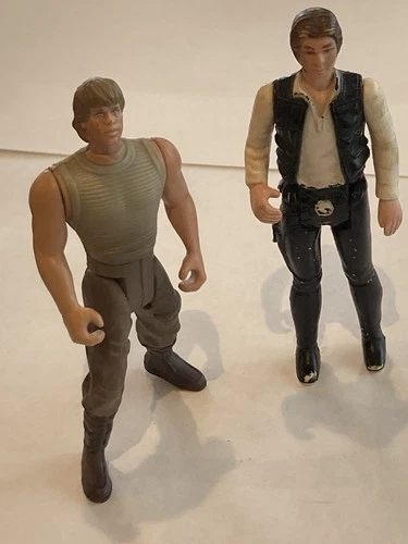 Han Solo 1977 Luke Skywalker 1995 Action Figure Lot
