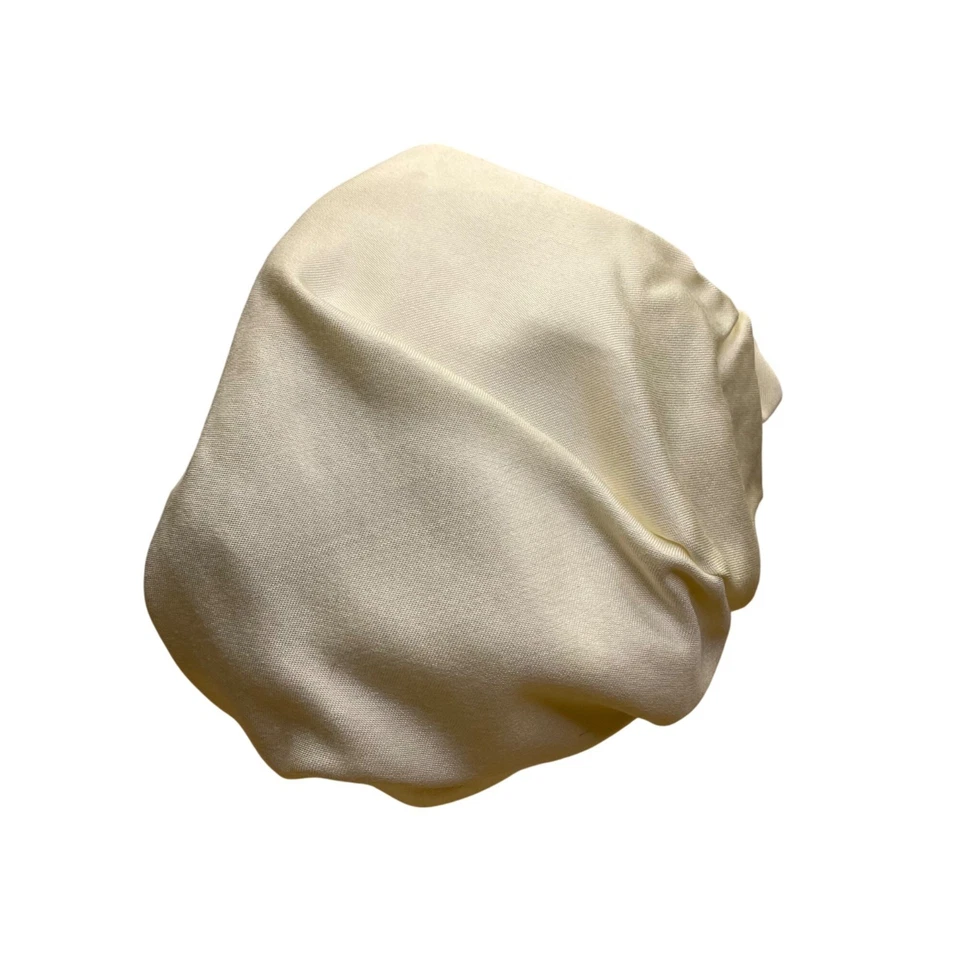 Diana эксклюзивные женщин слоновой кости шелковый берет шляпа регулируемый стильный мягкий винтажный - Изображение 4 из 4