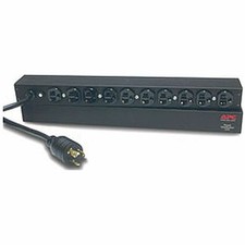 APC NetShelter Basic 10-Outlet 1U 120V/20A Rack Mount PDU AP9564