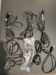 Lot of 7 Computer PC Tower Power Cords 3 Prong HP Dell IBM TV Electronics parts