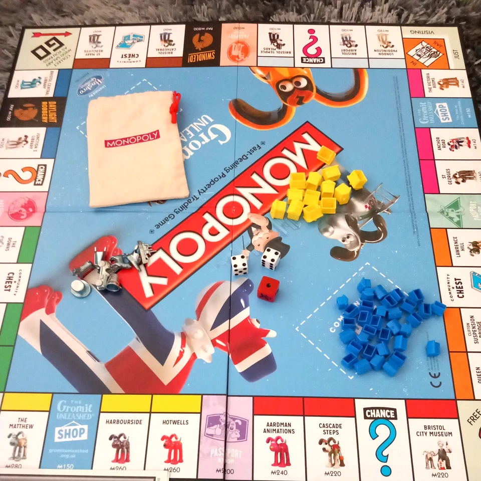 Monopoly Gromit Unleashed Board Game - Complete - Image 3 of 4