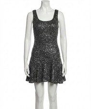 Loveshackfancy Sarajane Sequin Stretch Knit Mini Dress Size L