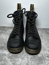 Doc Martens 1460 8-Eye Boots Kids Black Size 10 Lace Up Combat Boots Leather Y2K
