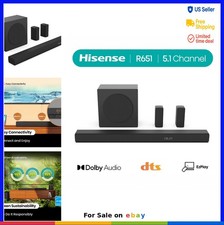 Soundbar 5.1 Channel 510W Wireless Subwoofer 2 Rear Speakers Dolby Digital