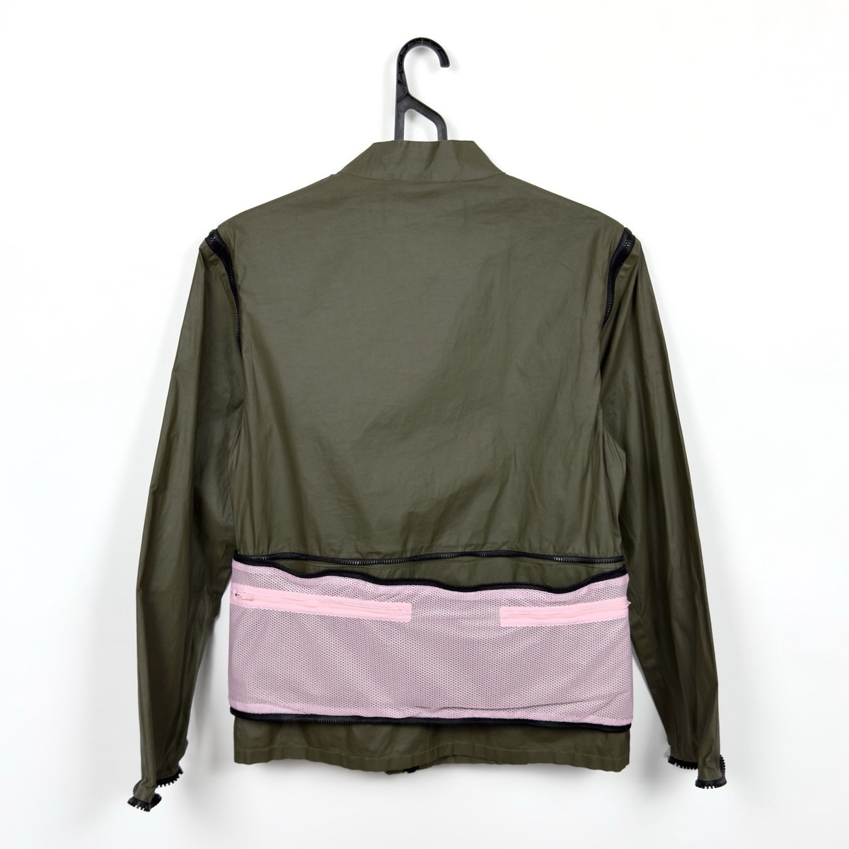 MIU MIU Archive SS1999 Multi Pocket Technical Jacket Pink Mesh VTG