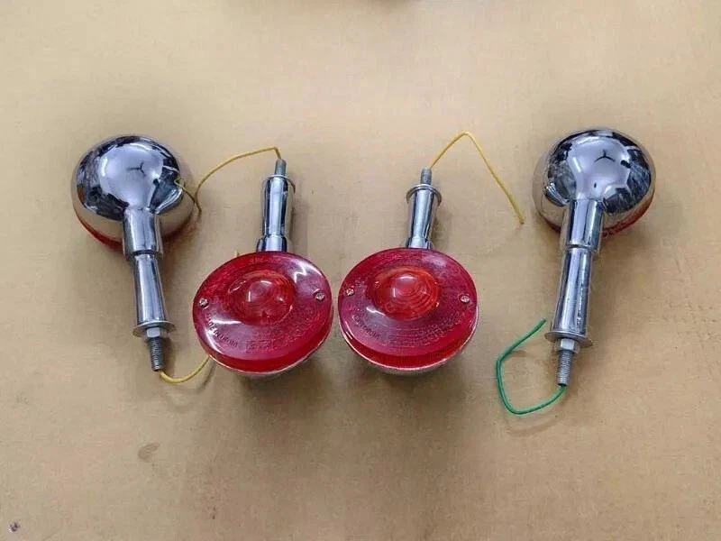 Blinker Indicator Turn Signal Set FRONT & REAR With Bulb Fits Yamaha RD250 RD350 Foto 3 de 4