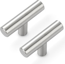 30 Pack Brushed Nickel Cabinet Knobs - Kitchen Silver Pulls for Drawer Stainless