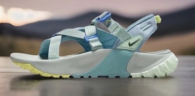 Nike Trail Oneonta Trail Hiking Sandals Blue/Mint/Gray DJ6602-400 Womens Sz 8
