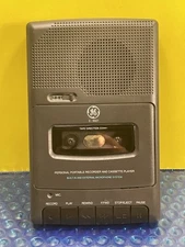 Vintage GE Personal Portable Recorder and Cassette Player 3-5027 Black Tested