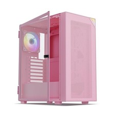 Vetroo AL800 Mid Tower ATX PC Computer Case - Door Opening Design Tempered
