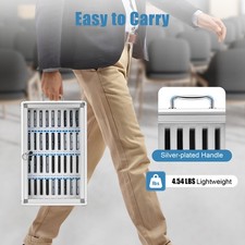 36 Slots Cell Phones Storage Cabinet Aluminum Alloy Pocket Chart Cell Phones Box