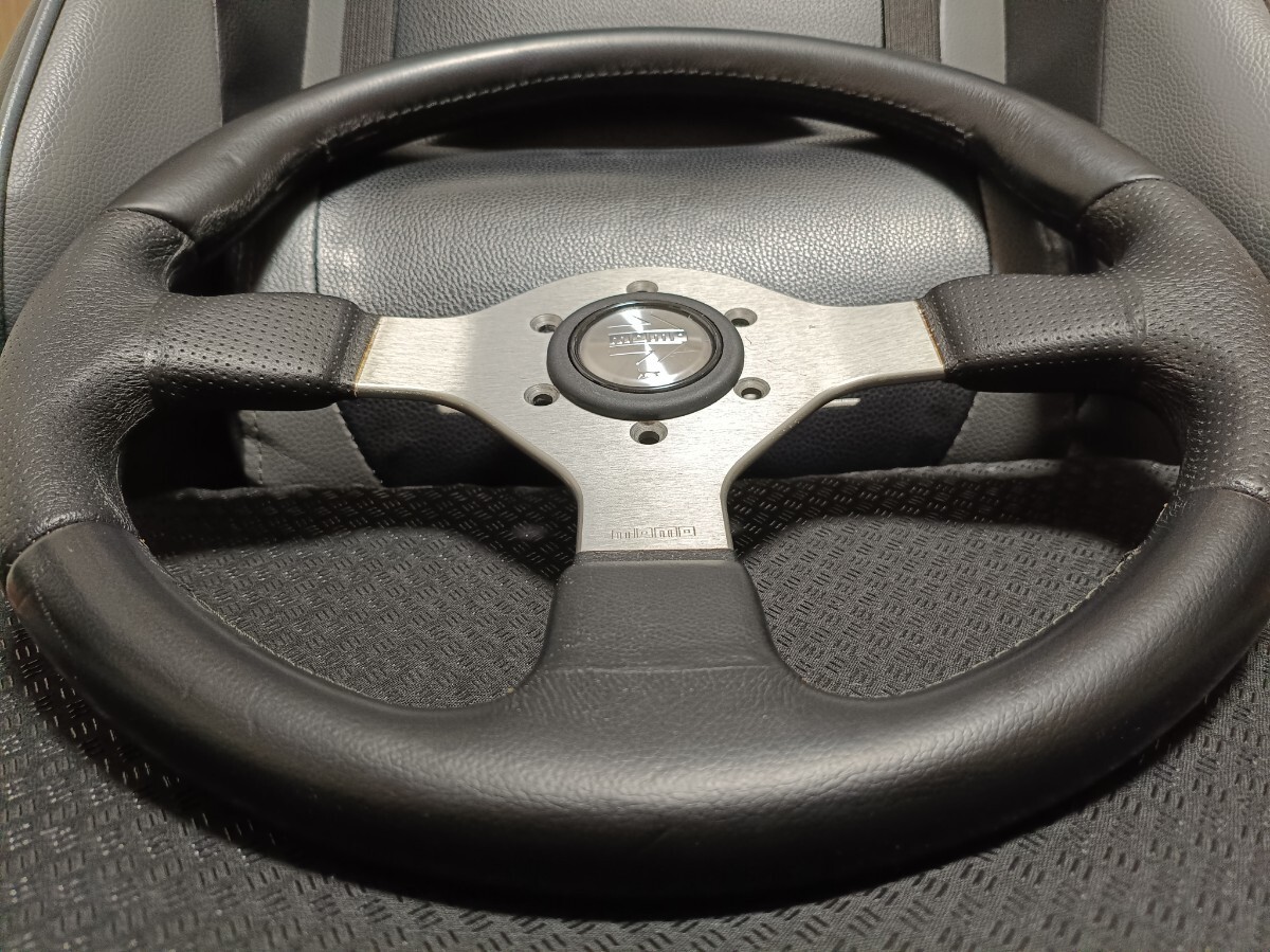 MOMO FIGHTER Steering Wheel 350mm Leather Italy 03-97 JDM EURO 86