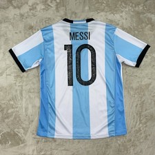 Argentina National Team Jersey Mens L Soccer Football Messi #10 AFA *FLAW*