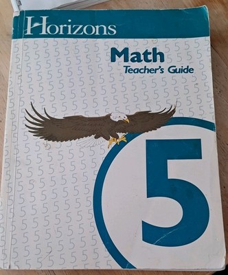 Horizons Math 5th Grade Teacher's Guide - paperback VG 