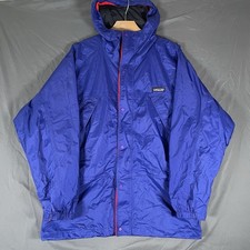Patagonia K's Torrentshell Jacket Kids Size XL 14 Full Zip Blue Snap Button