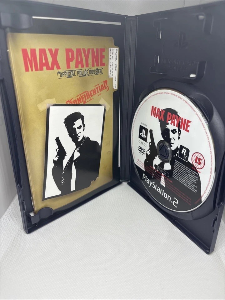 Max Payne PS2 PlayStation 2, 2001 | CIB Complete w/Manual PAL Original Packaging - Image 2 of 2