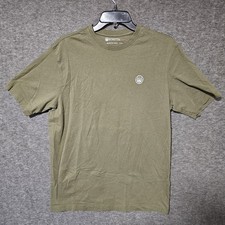 Beretta Logo T-Shirt USA Graphic Print Casual Olive Green Tee Shirt M
