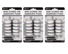 Ranger Mini Ink Blending Tool Domed Foams, Bundle of 3 Packages, 30 Foams Total