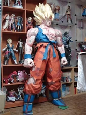 LIFE SIZE Goku 1:1 Scale Dragon Ball Z GT Super Daima Saiyan 5'9" 1.8 meters DIY