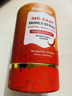 SHE-LAJIT HONEY STICKS - Healthy Ovulation and Overall Mood - Mango Chili Flavor