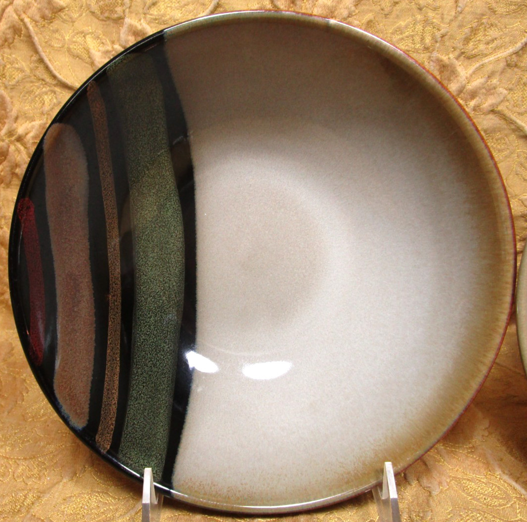 3 SANGO Avanti Black 4721 round stoneware soup/cereal bowls 7.5" by 2 5/8"h