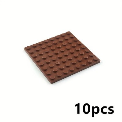 Building Blocks Dots base plates & Pillars DIY - 8x8 10pcs - 10 Colors