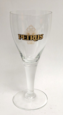 Petrus Belgian Ale Beer Glass Belgium Chalice 25cl Gold Logo