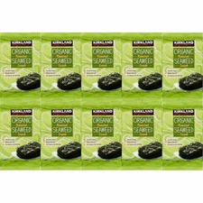 Kirkland Signature Organic Roasted Seaweed Snack Winter Harvest, 17 Gram Packs