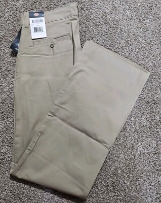 Dickies Flex Twill Work Women Pants 8R Beige Relaxed Fit Straight Leg Casual NWT