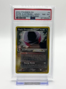 2004 Pokemon EX Team Rocket Returns Dark Electrode Holo #4/109 PSA 8 Graded