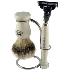Mondial Shaving Set 3-piece Bayliss - Classic Italian Razor & Best Badger Brush