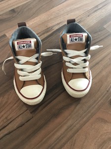 brown leather converse kids