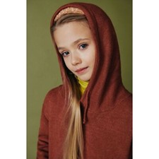 DIXIE Maglia felpa bambina ragazza oversize cappuccio e tasca 10 12 16 anni