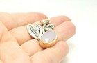 Womens 925 Sterling Silver Pendant Pink Quartz  — photo 3