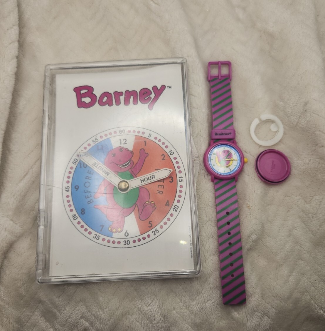 バーニー＆フレンズ 時計 掛け時計 Barney アメトイ ミールトイ Telling Time with Barney Watch Armitron 1993 Vintage Watch (A33