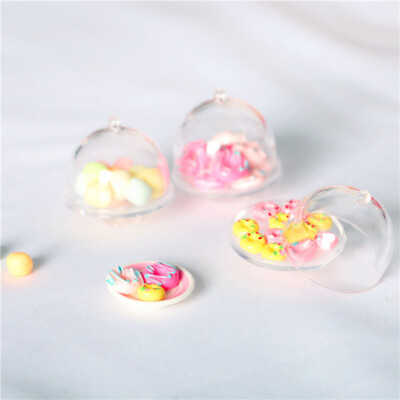 19PC 1:12 Scale Dollhouse Miniatures Mini Food Cakes Candy Jar Plastic Accessory