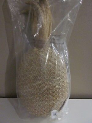 Pottery Barn Natural Pineapple Shaped Tropical Indoor Outdoor Pillow NIP NWT