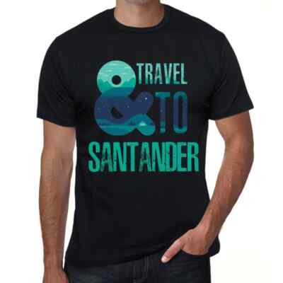 Herren Grafik T-Shirt Und Reisen nach Santander   And Travel To Santander
