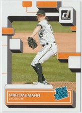 2022 Donruss #57 Mike Baumann RR RC - Baltimore Orioles