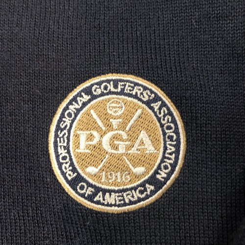 CUTTER&BUCK PGA Metropolitan Section Golf Vneck Long Sleeve Mens Sweater Sz M - Picture 2 of 6