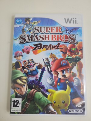 Super Smash Bros Brawl Nintendo Wii 2008 With Manual