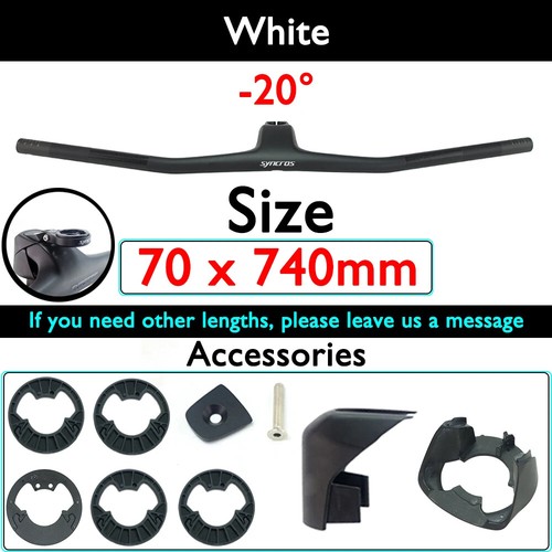 740mm -20° Full Carbon Integrated Mountain bike Handlebar Free Computer Stand - Picture 19 of 40