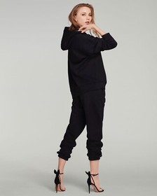 Agent Provocateur Rayley Black Jogger Pants L NWT $185