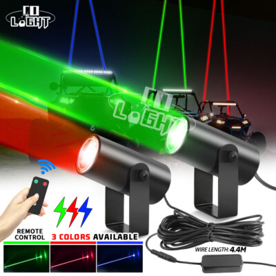 Laser RGB LED Whip Light Whipless Antenna For ATV UTV Can am 1000R Polaris RZR