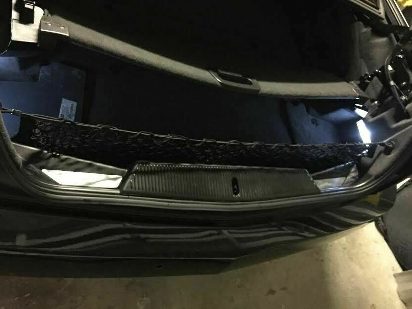 Envelope Style Trunk Cargo Net For Cadillac XLR 2004-2009 - Black Storage Organizer