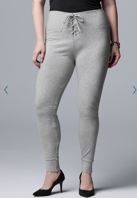 Simply Vera Vera Wang High Rise Gray Joggers Size XL (16-18) New! ðð | eBay