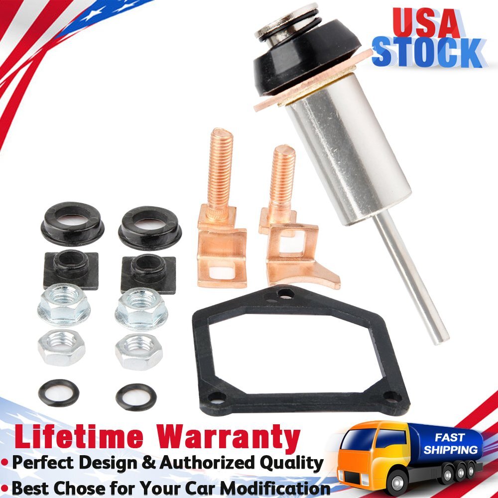 Starter Solenoid Repair Rebuild Kit Plunger Contacts Set For Toyota