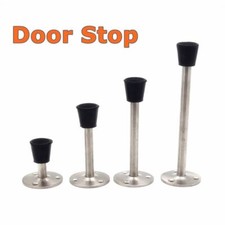 Door Stop Long Wedge Buffer Jammer Jam Stopper 6 - 16cm Rubber Stainless Steel