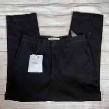 zara tuta uomo pantalone jeans nero cotone 42 I1