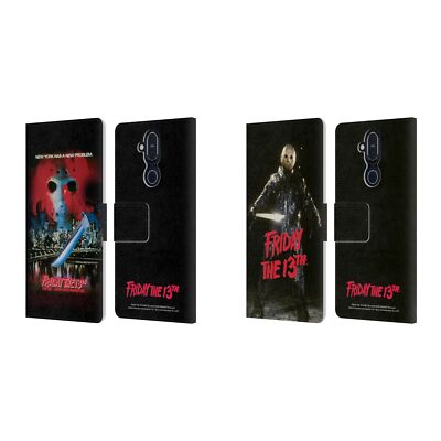 OFFICIAL FRIDAY THE 13TH PART VIII GRAPHICS LEATHER BOOK CASE FOR NOKIA PHONES